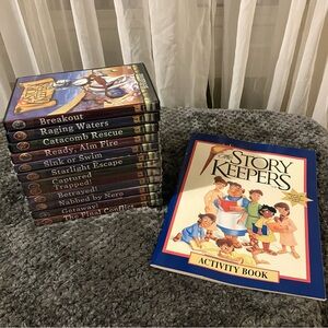 Story Keepers Focus On The Family DVD Set and Activity Book 1996 Zonderkidz